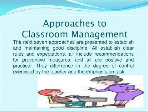 classroom management approaches